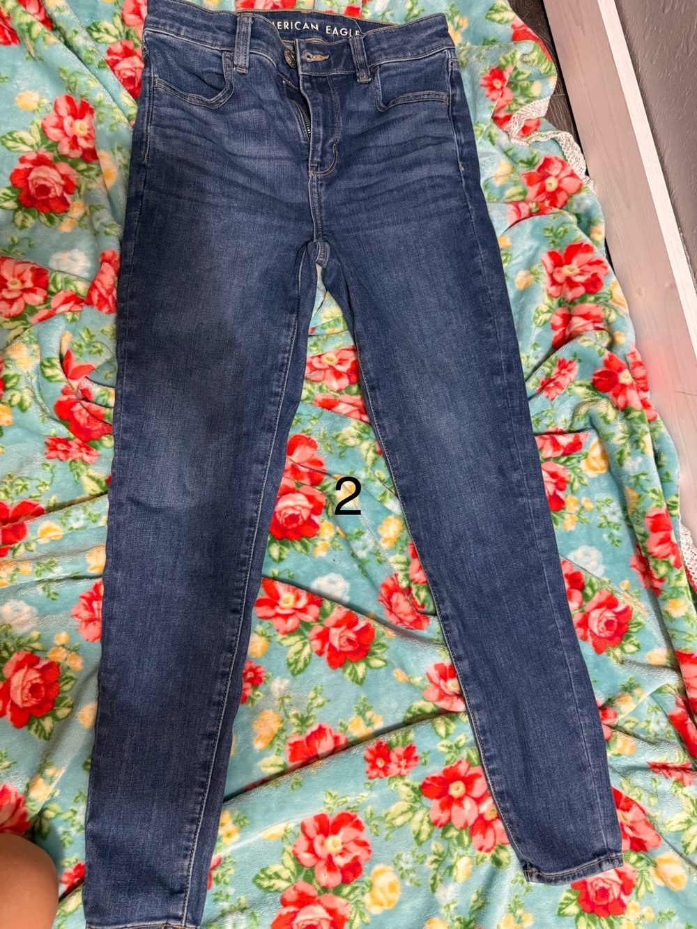 American Eagle Outfitters Skinny Jeans - Indigo Blue Wash 2 pairs and Hollister